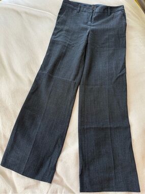 The Limited Navy Wide Leg Dress Pants